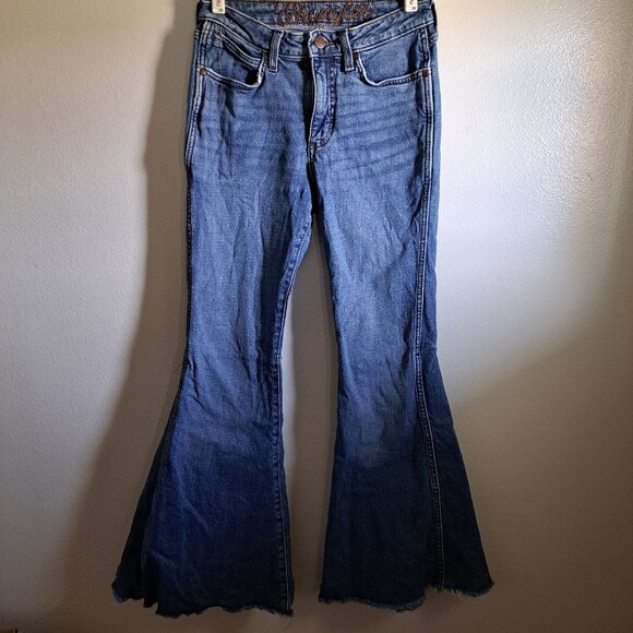 Wrangler Retro High Rise Flare /Bell Bottom Denim Jeans - Picture 11 of 11